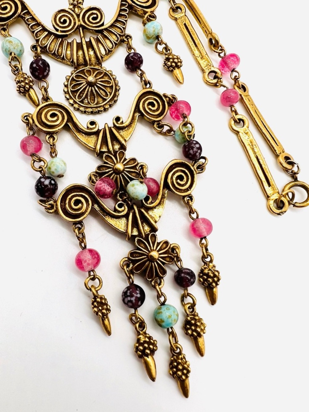 RARE GOLDETTE ETRUSCAN REVIVAL NECKLACE!! - Picture 5 of 16
